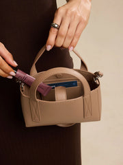 Haven Mini Crossbody Bag in Taupe