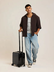 Hue Mini Carry-On Luggage in Glazed Black