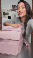 The Ultimate Diaper Backpack in Atlas Pink
