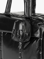 Luka Backpack Zip Bag Charm in Glazed Black