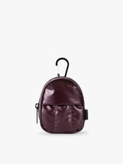 Luka Backpack Zip Bag Charm in Glazed Dark Cherry