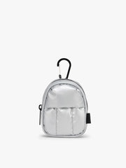 Luka Backpack Zip Bag Charm in Silver