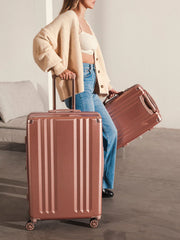 Ambeur 2-Piece Luggage Set in Rose Gold