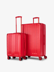 Ambeur 2-Piece Luggage Set in Metallic Red