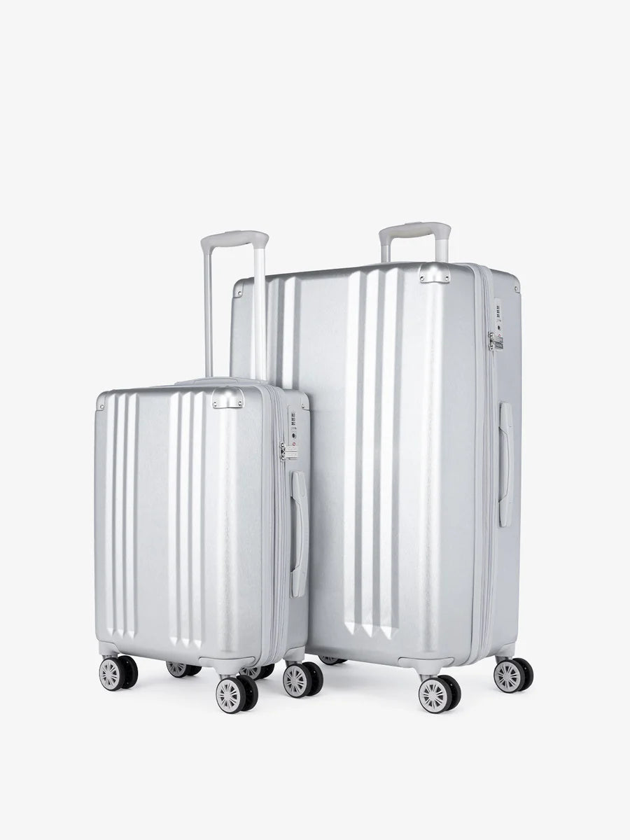 Ambeur 2-Piece Luggage Set in Silver
