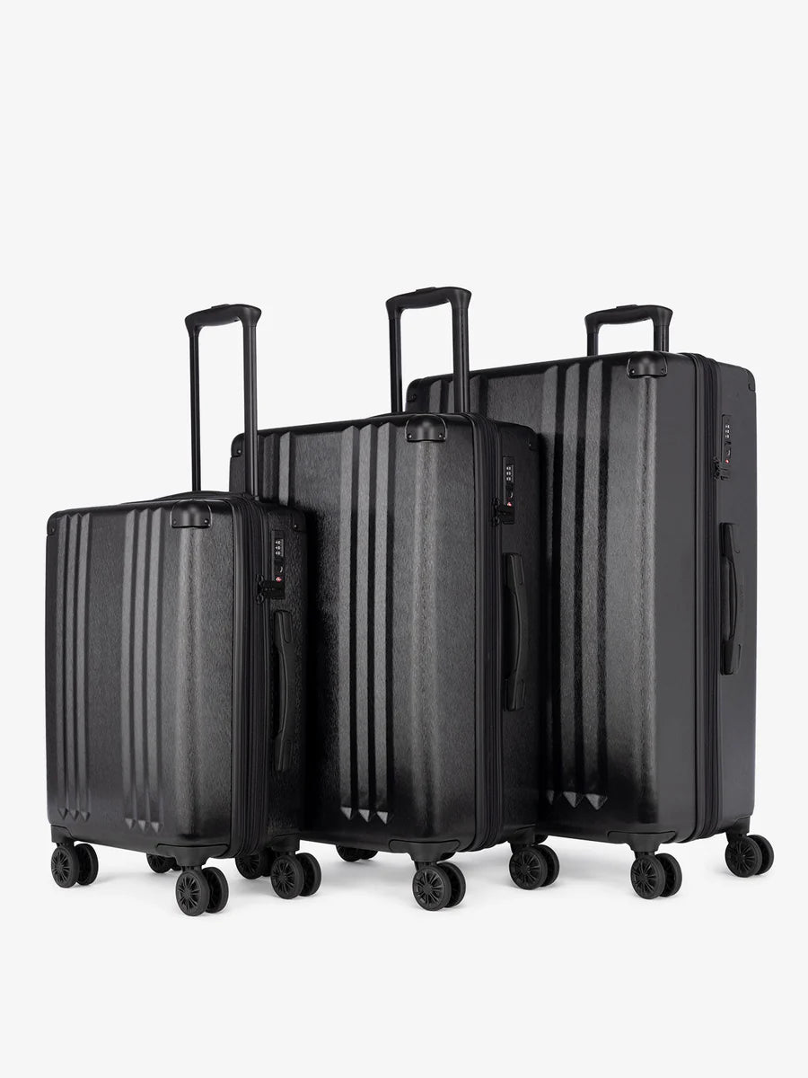 Ambeur 3-Piece Luggage Set in Black