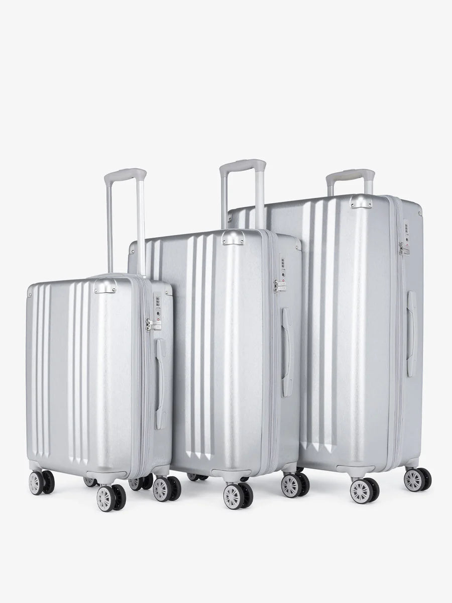 Ambeur 3-Piece Luggage Set in Silver
