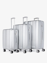 Ambeur 3-Piece Luggage Set in Silver