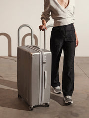 Ambeur Large Luggage in Silver