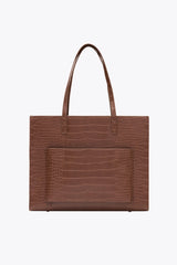 The Large Work Tote in Maple Croc