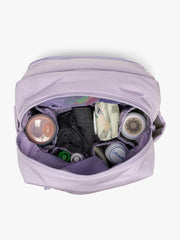 Diaper Backpack with Laptop Sleeve in Orchid