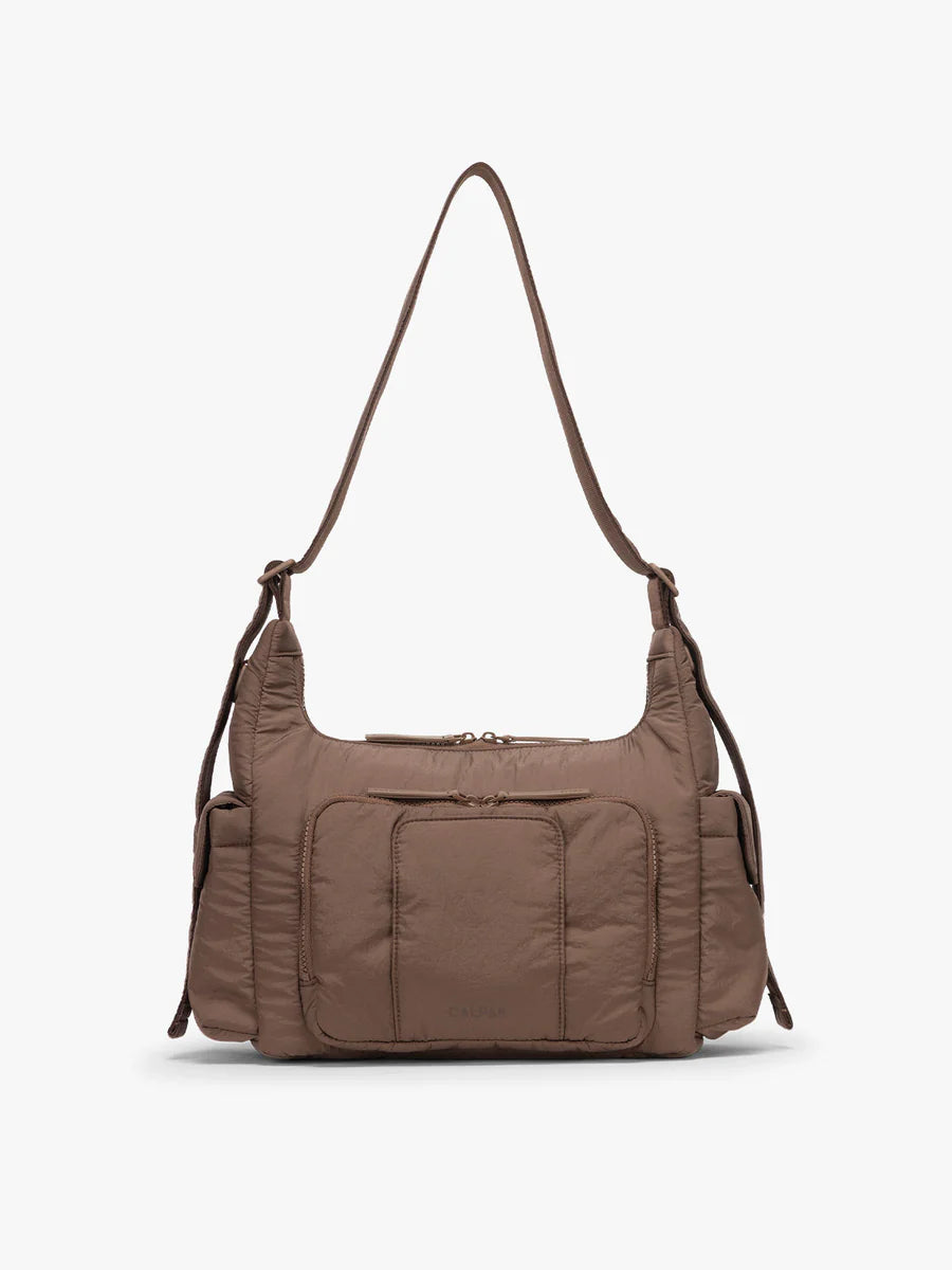 Crossbody Diaper Bag in Hazelnut