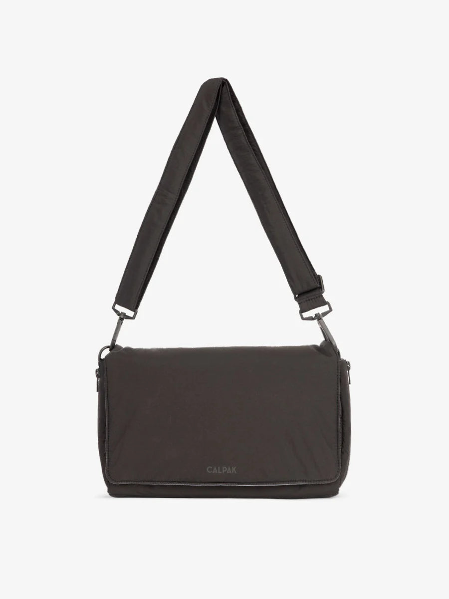 Convertible Stroller Caddy Crossbody in Black