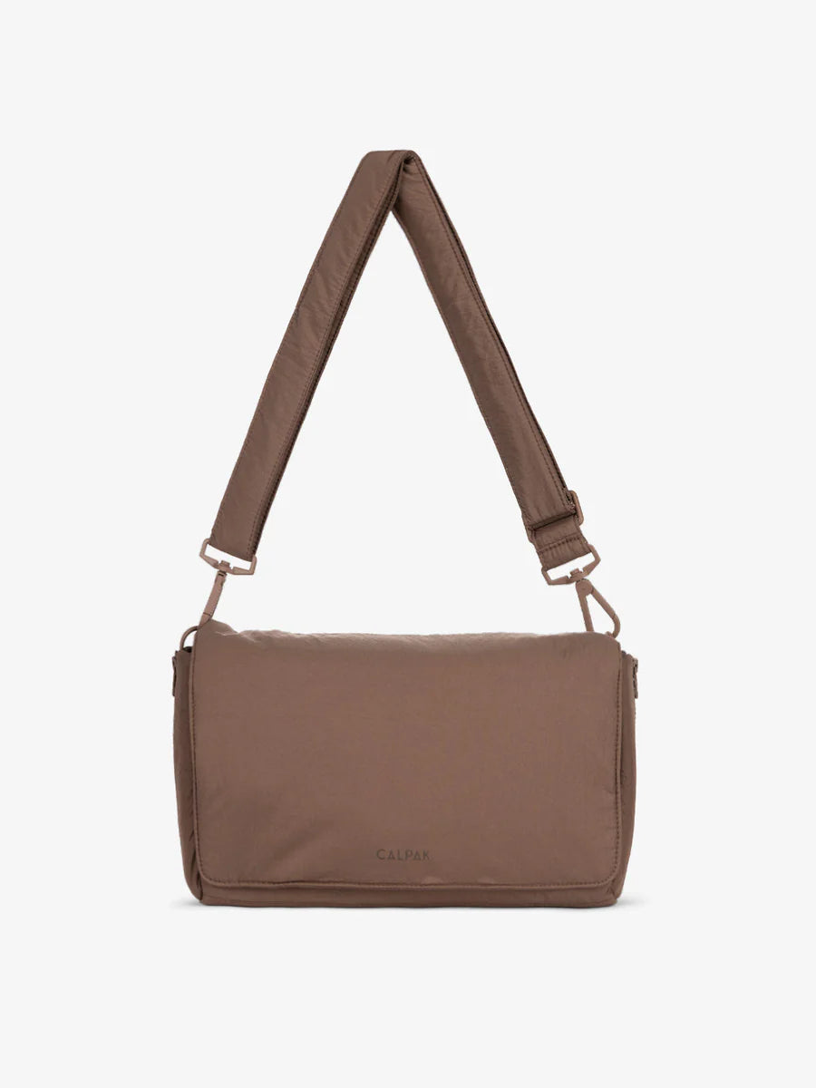 Convertible Stroller Caddy Crossbody in Hazelnut