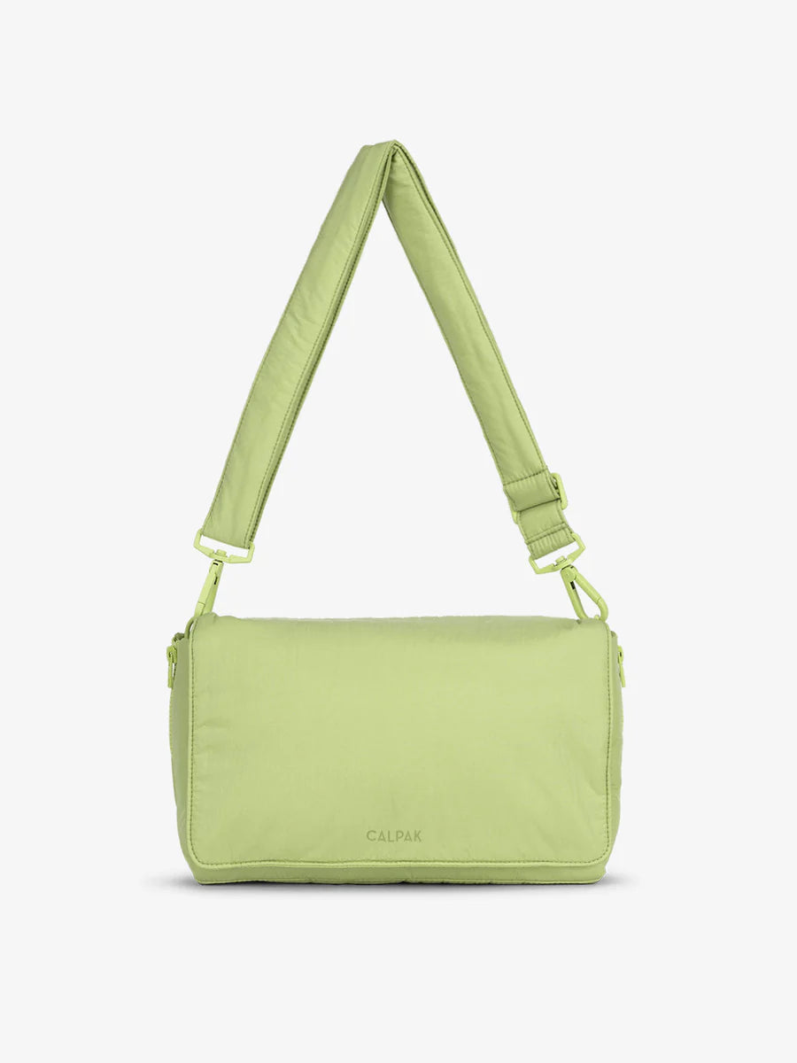 Convertible Stroller Caddy Crossbody in Lime