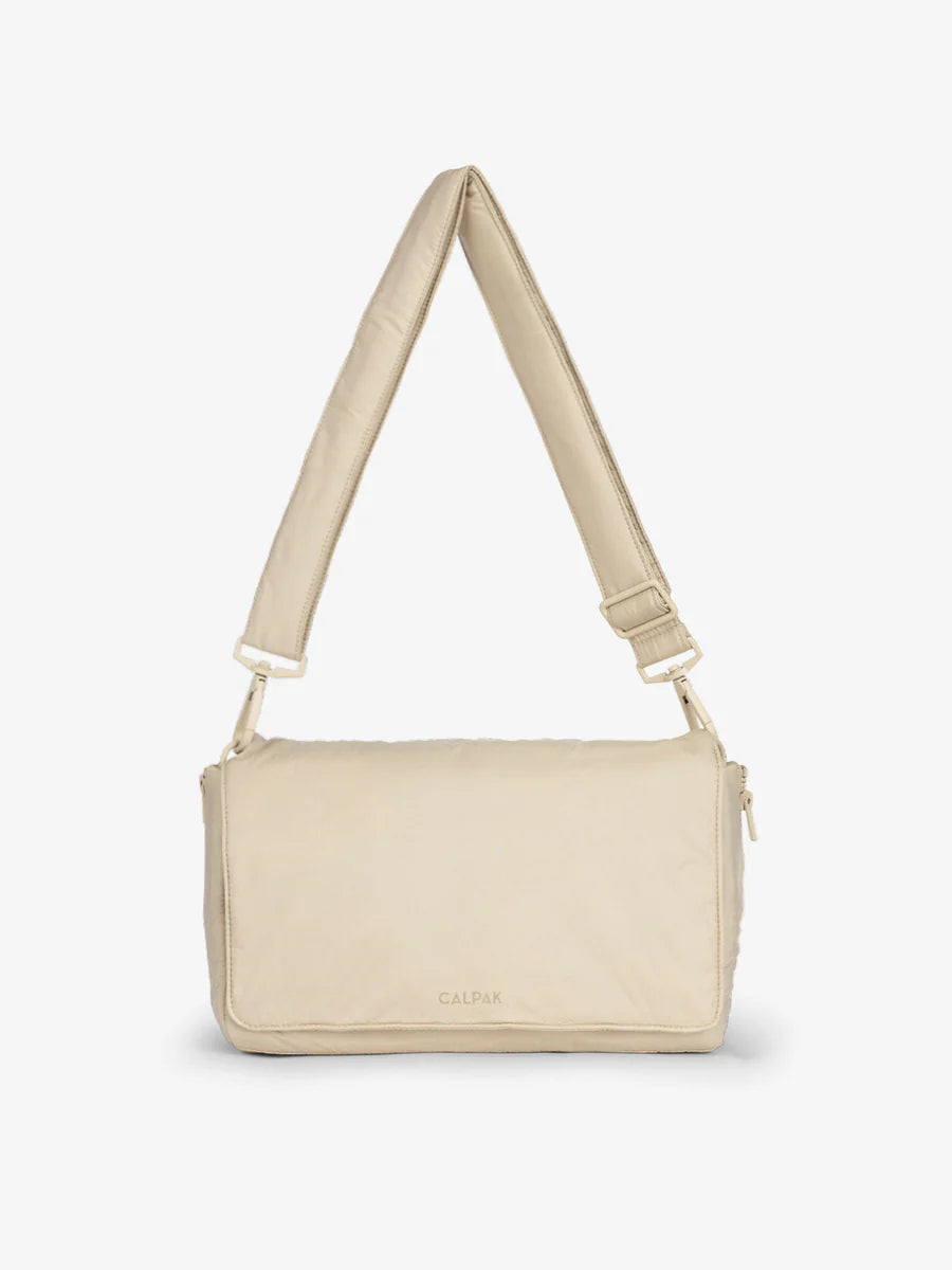 Convertible Stroller Caddy Crossbody in Oatmeal