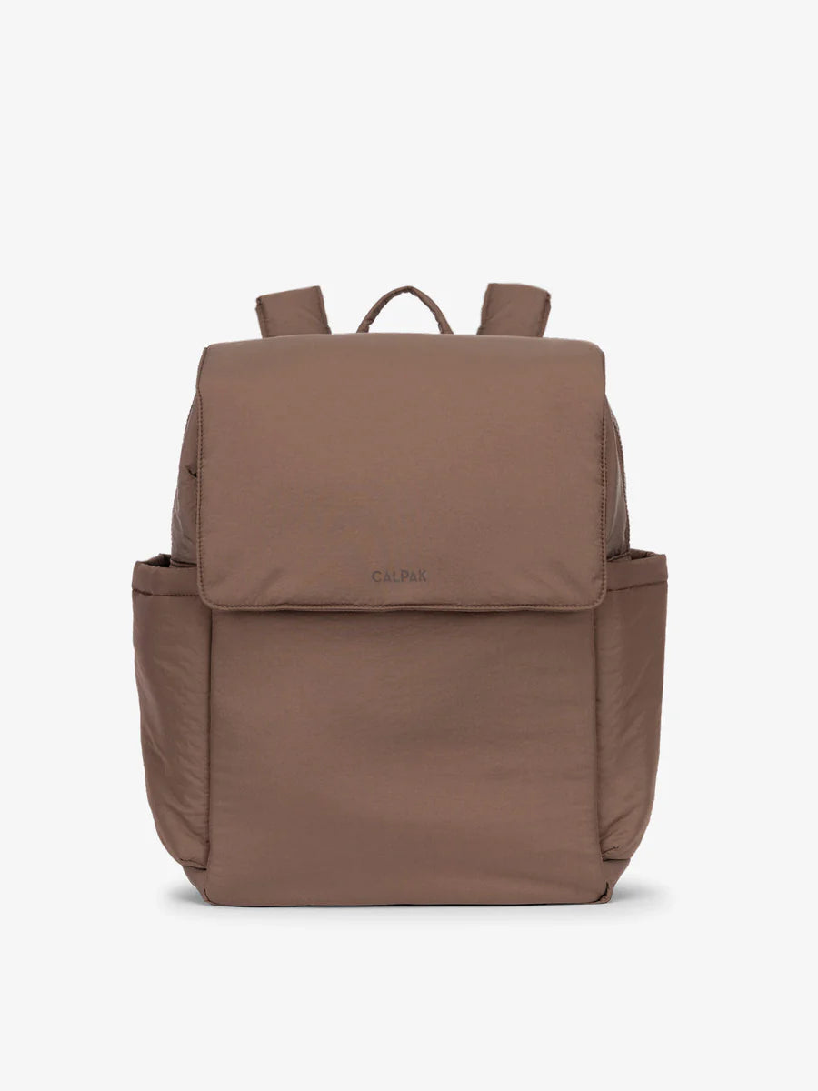 Diaper Backpack with Laptop Sleeve in Hazelnut