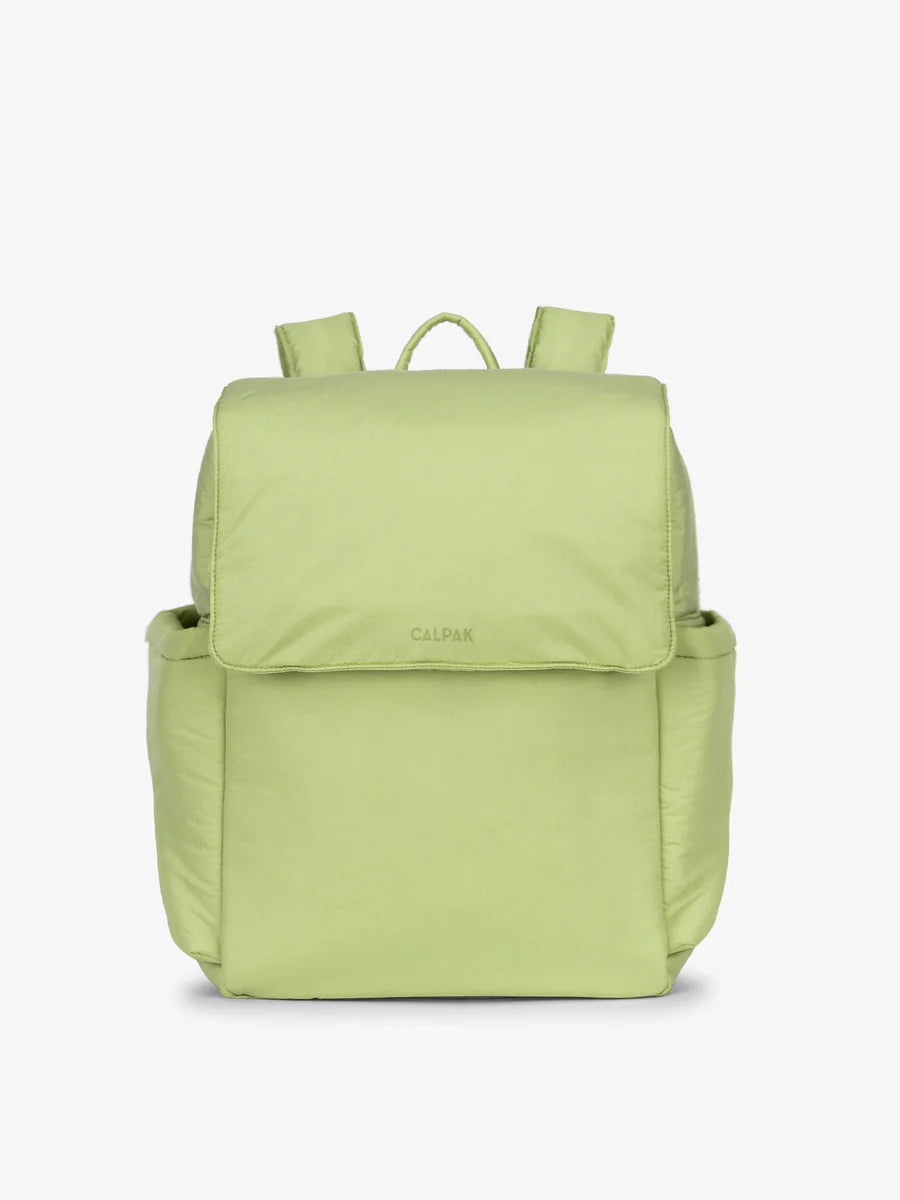 Diaper Backpack with Laptop Sleeve in Lime