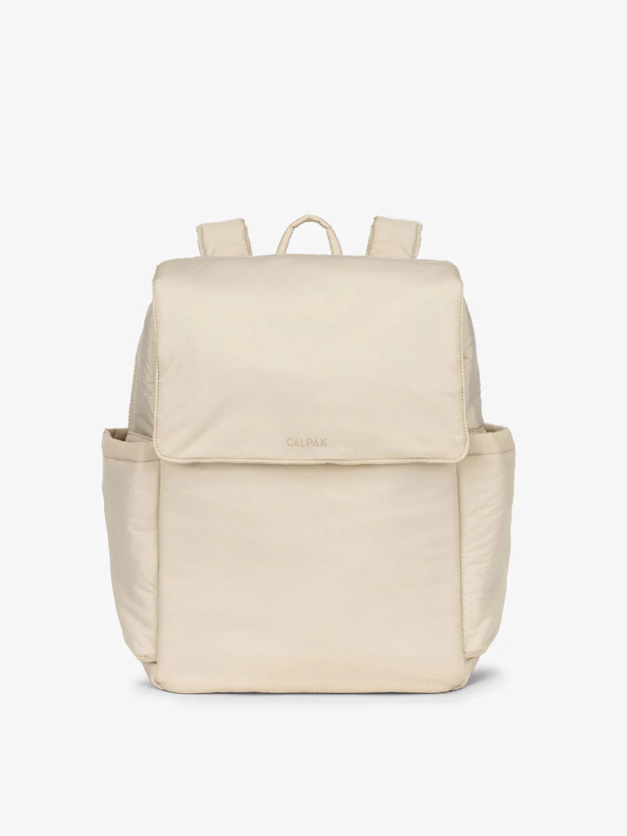 Diaper Backpack with Laptop Sleeve in Oatmeal