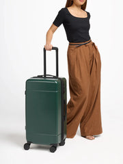 Hue Medium Trunk Luggage in Emerald