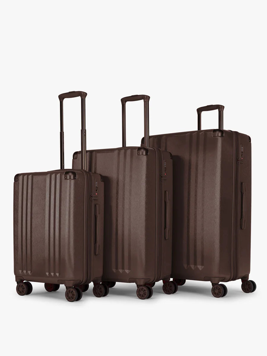 Ambeur 3-Piece Luggage Set in Walnut