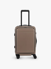 Hue Front Pocket Carry-On Luggage in Chocolate