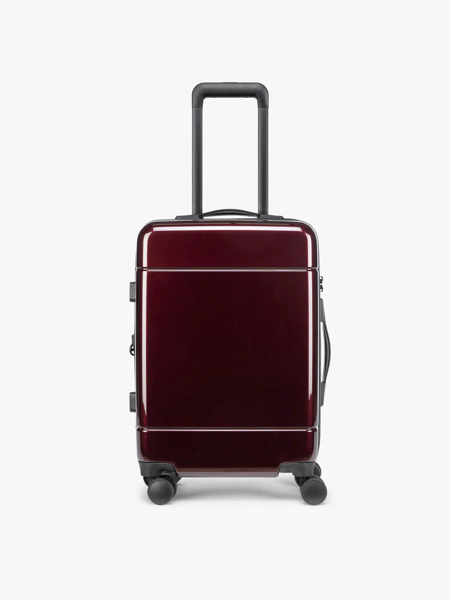 Hue Carry-On Luggage in Glazed Dark Cherry