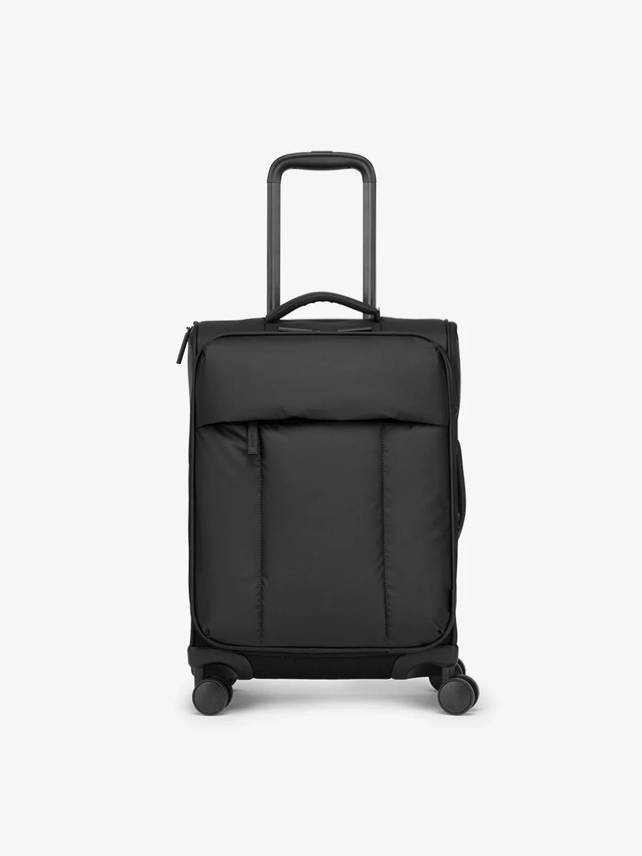 Luka Soft-Sided Carry-On Luggage in Matte Black