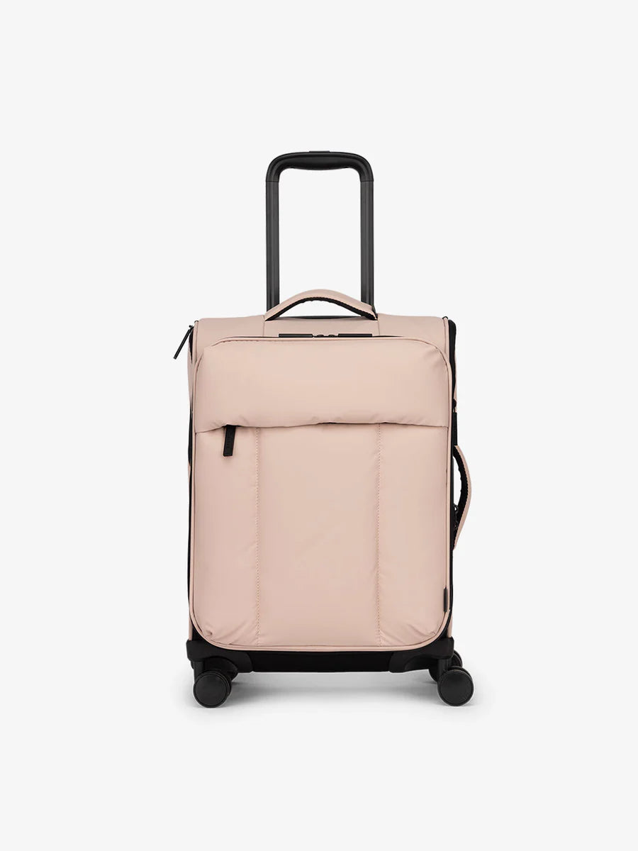 Luka Soft-Sided Carry-On Luggage in Rose Quartz