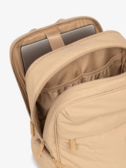 Luka 15 inch Laptop Backpack in Latte