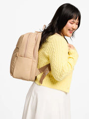 Luka 15 inch Laptop Backpack in Latte