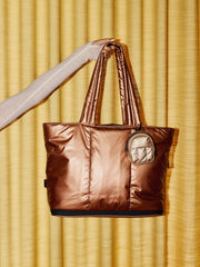 Luka Expandable Laptop Tote in Copper