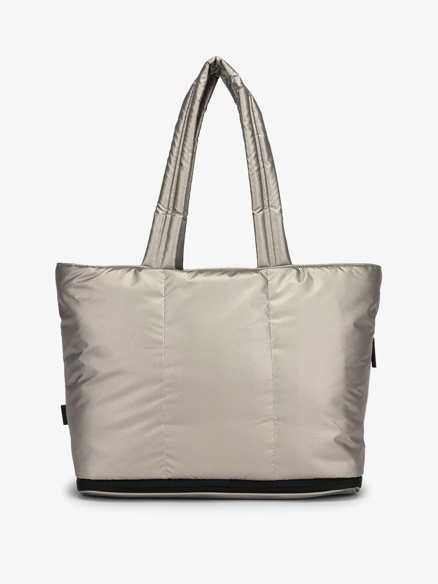 Luka Expandable Laptop Tote in Gunmetal