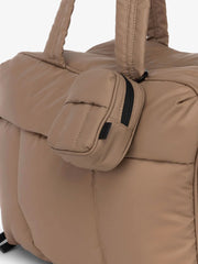 Luka Backpack Zip Bag Charm in Chocolate