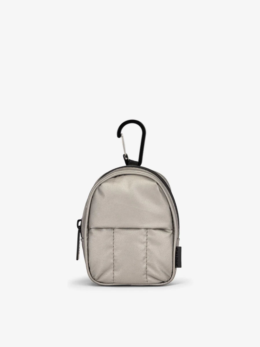 Luka Backpack Zip Bag Charm in Gunmetal