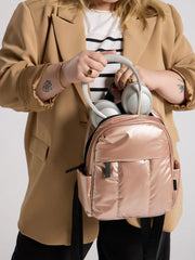 Luka Mini Backpack in Rose Gold