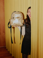 Luka Mini Backpack in Gold