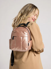 Luka Mini Backpack in Rose Gold