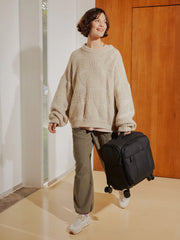 Luka Soft-Sided Mini Carry-On Luggage in Matte Black