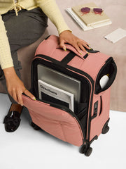 Luka Soft-Sided Carry-On Luggage in Peony