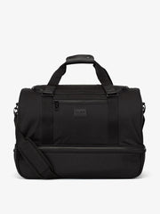 Stevyn Duffel Bag with Shoe Compartment in Black