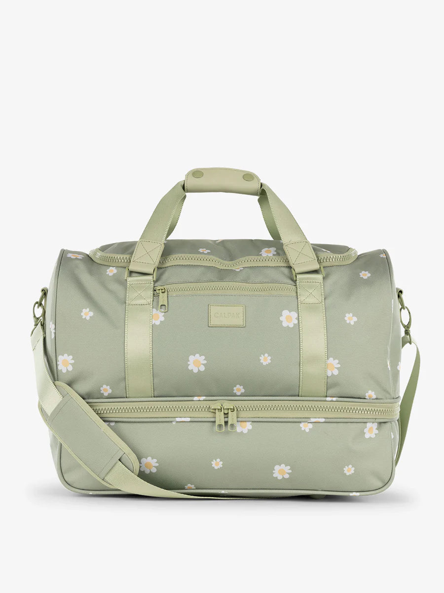 Stevyn Duffel Bag with Shoe Compartment in Daisy