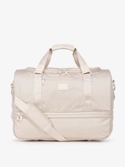 Stevyn Duffel Bag with Shoe Compartment in Dune
