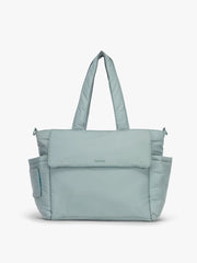 Diaper Tote Bag with Laptop Sleeve in Bluebell