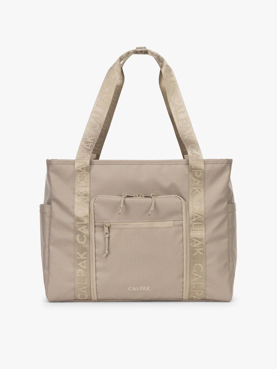 Terra 35L Water Resistant Zip Tote Bag in Stone