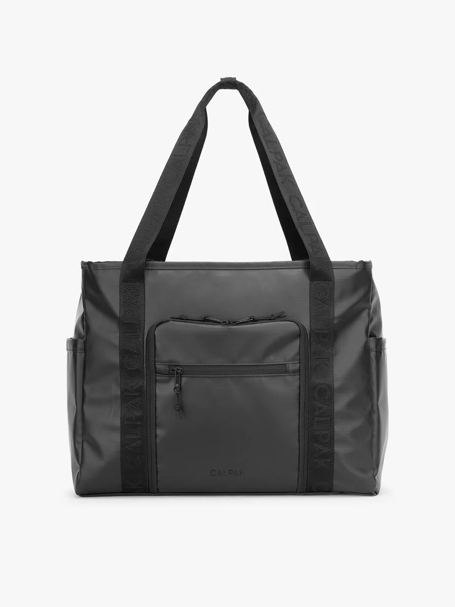 Terra 35L Water Resistant Zip Tote Bag in Matte Obsidian