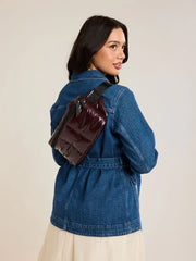 Luka Belt Bag in Glazed Dark Cherry