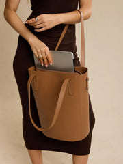 Haven 14" Laptop Bucket Bag in Toffee