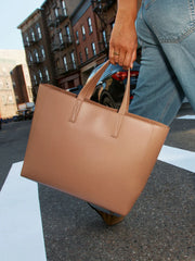 Haven 15" Laptop Tote Bag in Taupe