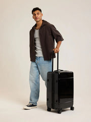 Hue Medium Luggage in Glazed Black